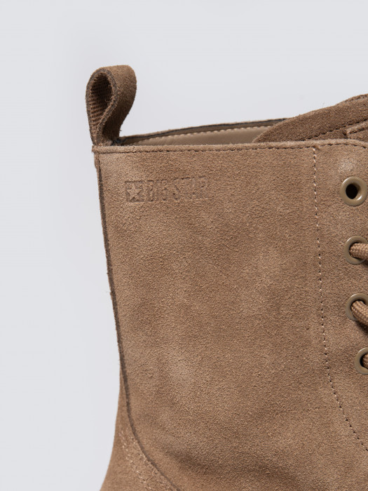 Kožené šnurovacie členkové topánky OO274A188 803